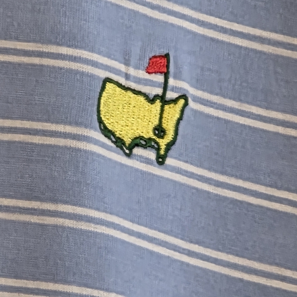 Masters Augusta National Golf Shop Men's Striped Polo Shirt Sz L - Picture 3 of 14